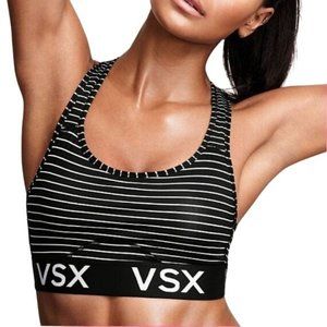 VSX - Striped Sports Bra‎ - B&W - Small